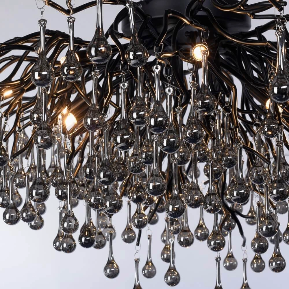 Chandelier Icicle black 100cm Paul Neuhaus 4012248377581