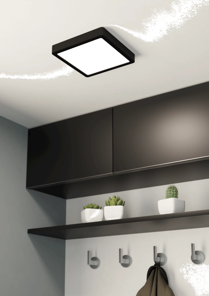Bathroom lamp Fueva 5 IP44 - Black - 21cm Eglo 9008606245277