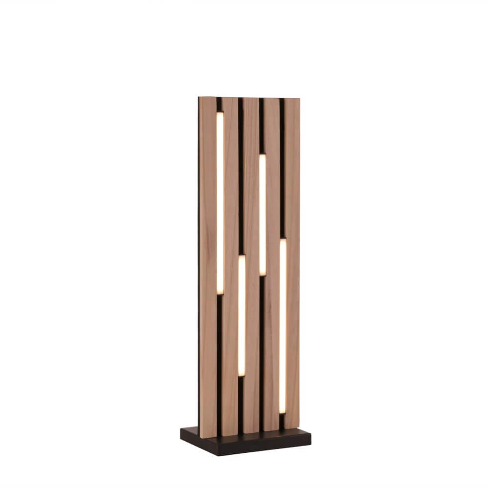 Design floor lamp Q-Akustik wood