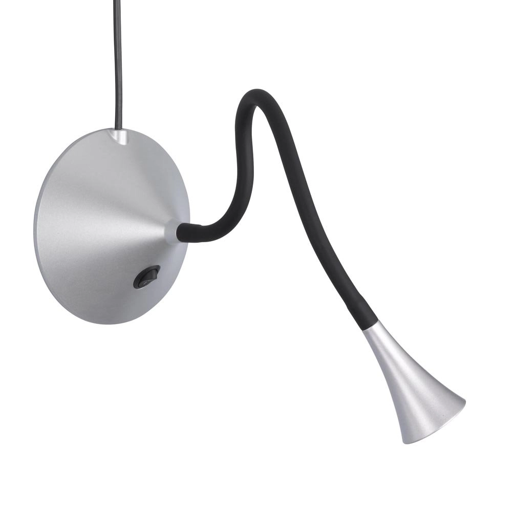 LED table lamp Viper silver gray Trio 4017807292855