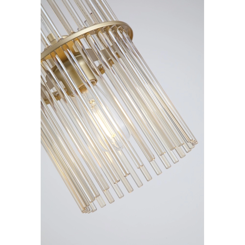 Pendant lamp Swizzle Ø 20cm gold Searchlight 5053423302515
