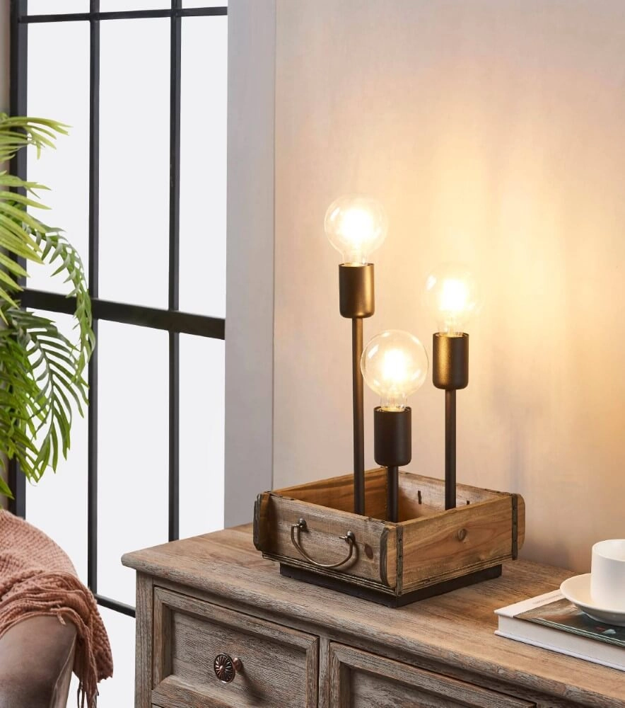 Wooden table lamp Wootton Eglo 9002759435943
