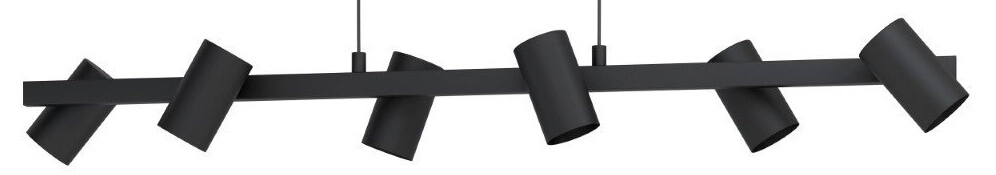 Dining room hanging lamp Gatuela 1 6-light black Eglo 9002759994648