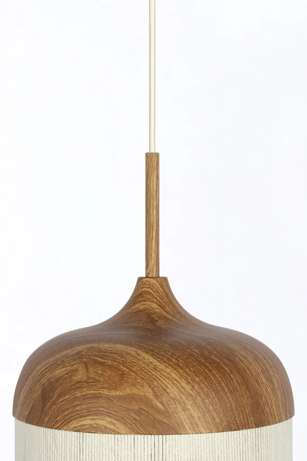 Pendant lamp Dania light wood print Ø 27.5cm Light & Living 8717807743369