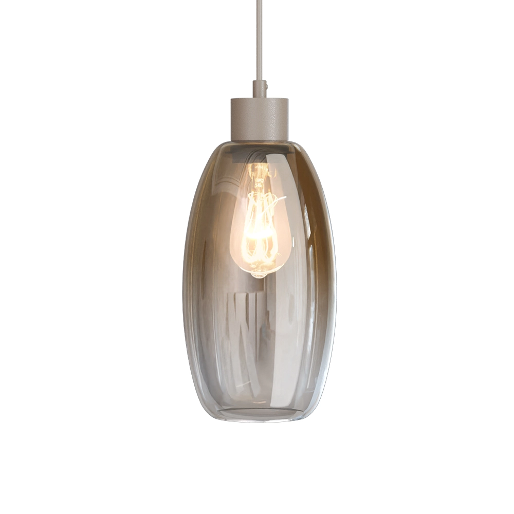 Glass pendant lamp Olive 3x Ø 15cm - sand Masterlight 8718121393988