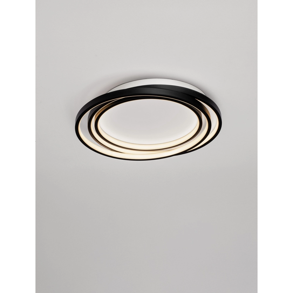 Round ceiling lamp Arbor black Ø 44cm Lyora 5212017454928