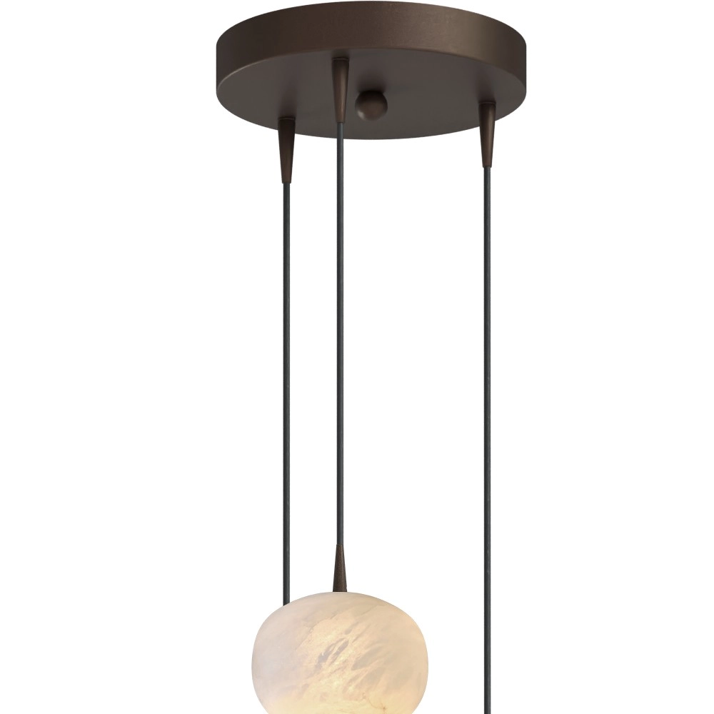 Design pendant lamp Alta 3-light cocoa Masterlight 8718121438160