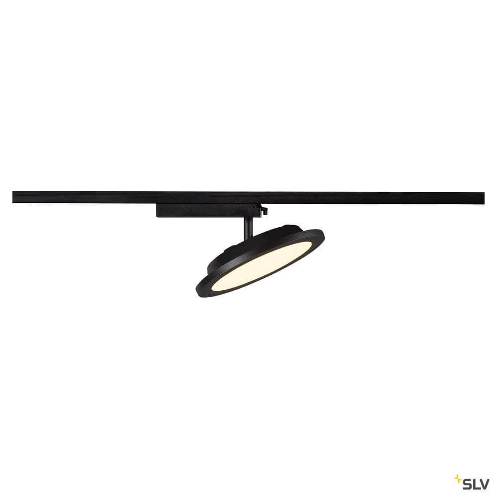 1-phase LED panel Panel Track Round Black