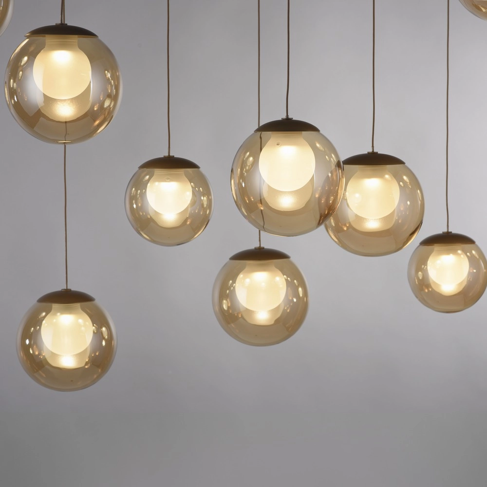 19-light pendant lamp Pure Popup Bronce Paul Neuhaus 4012248396704