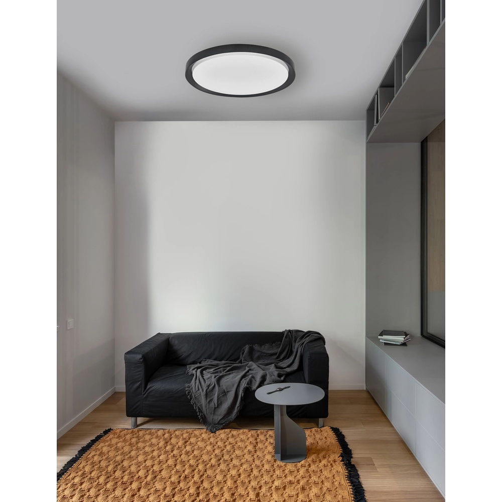 Ceiling light Troy black Ø 56cm Lyora 5212017425812