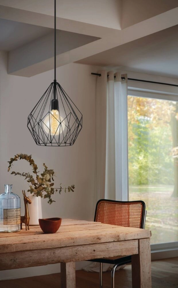 Pendant lamp Carlton black Eglo 9002759492571