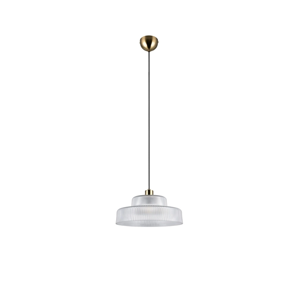 Classic pendant lamp Abella transparent glass Trio 4017807677706