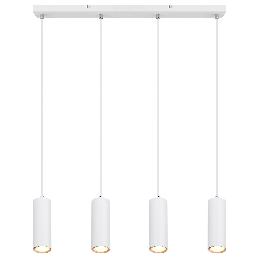 Pendant lamp Robby 4-light white Globo 9007371436545