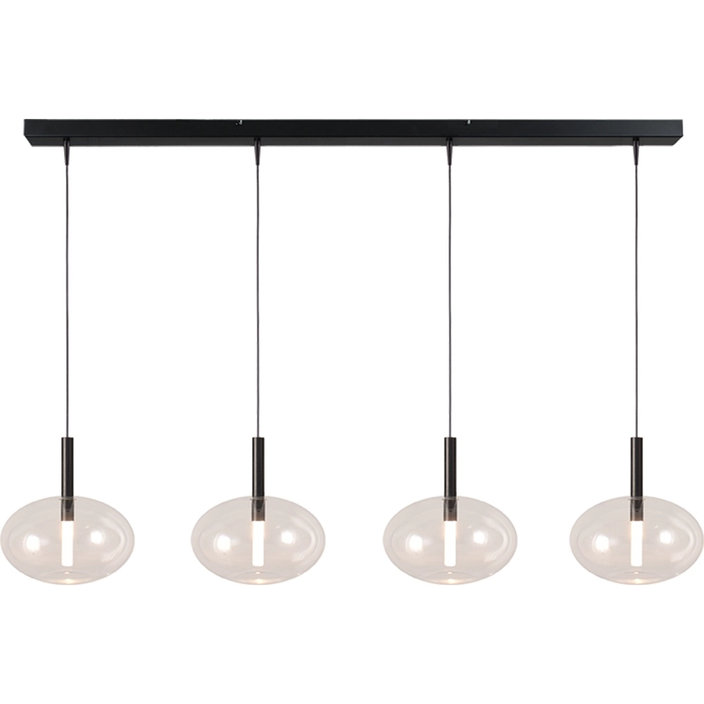 4L pendant lamp Ø 24cm Lido Onion with clear glass