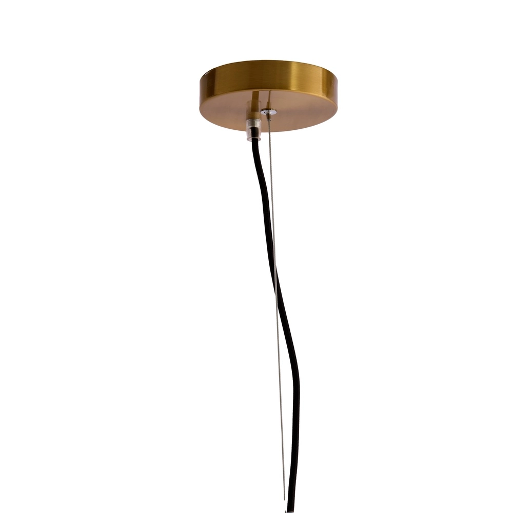 Glass pendant lamp Leona Ø 33cm - amber glass Light & Living 8717807834012