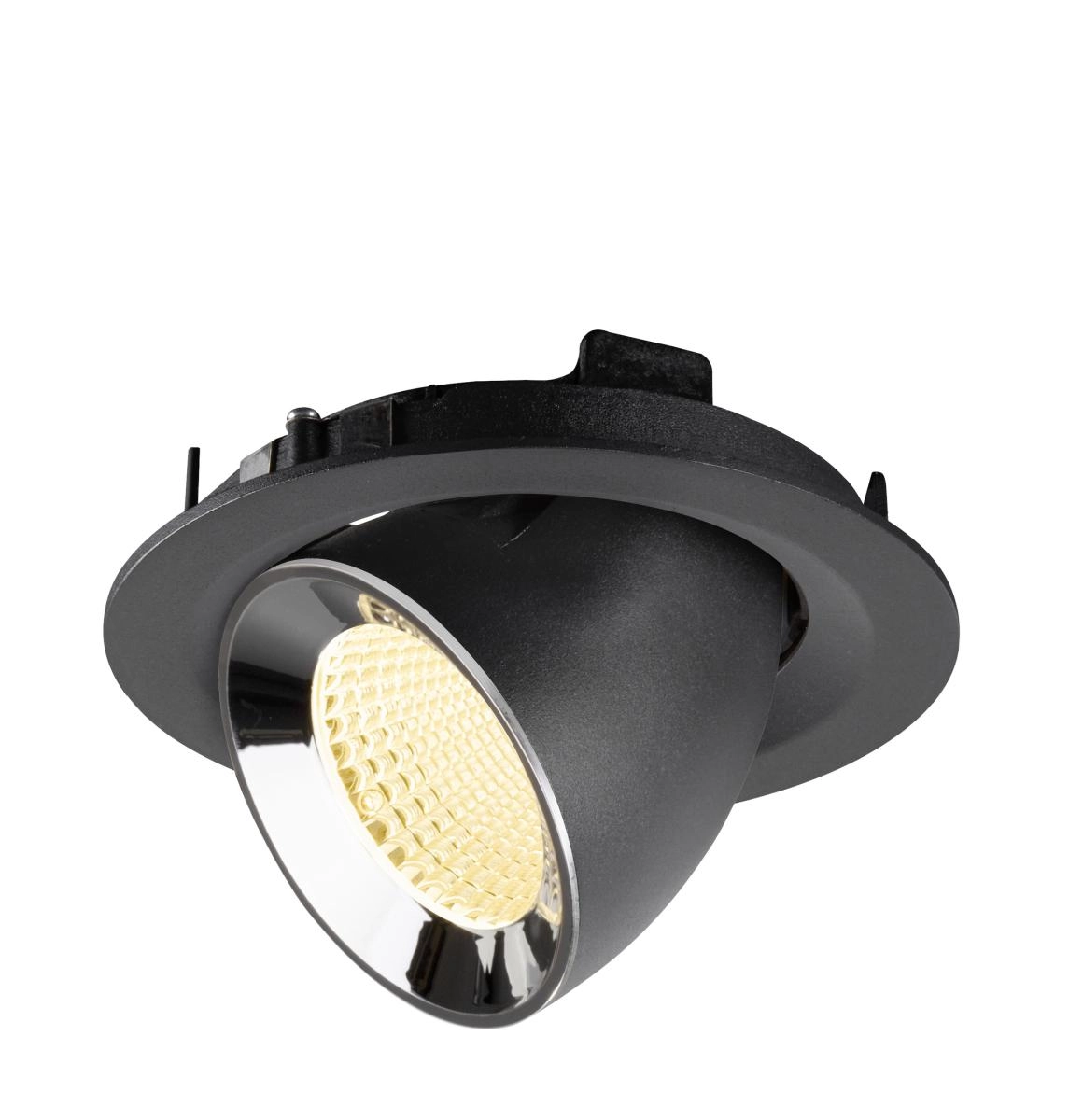 Recessed spotlight Numinos Gimble M black/chrome 3000K - 40deg SLV 4024163311908