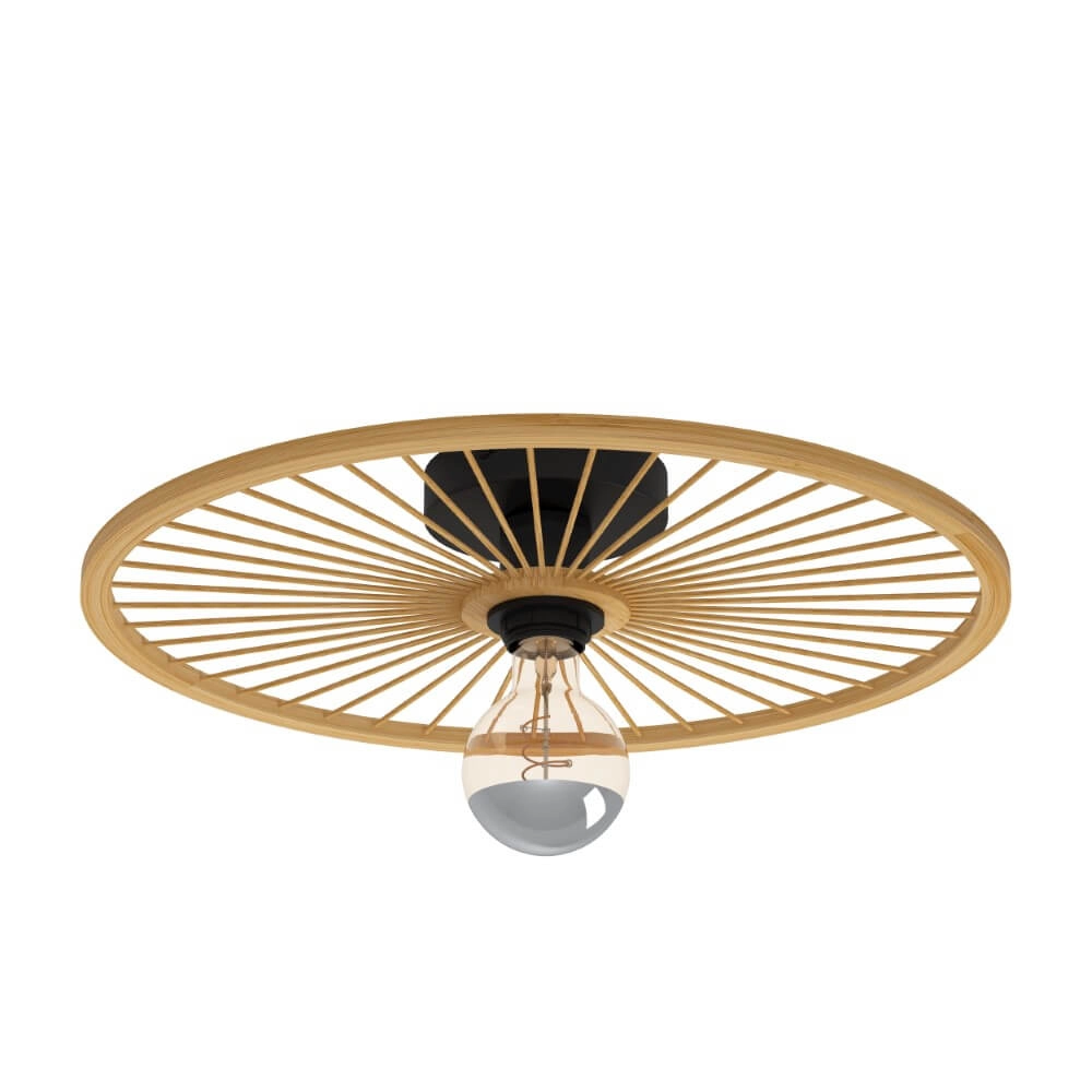 Wooden ceiling lamp Leominster