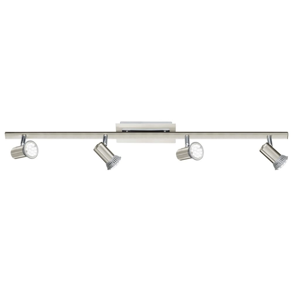 Led ceiling spot Rottelo Beam 4-light Led nickel matte