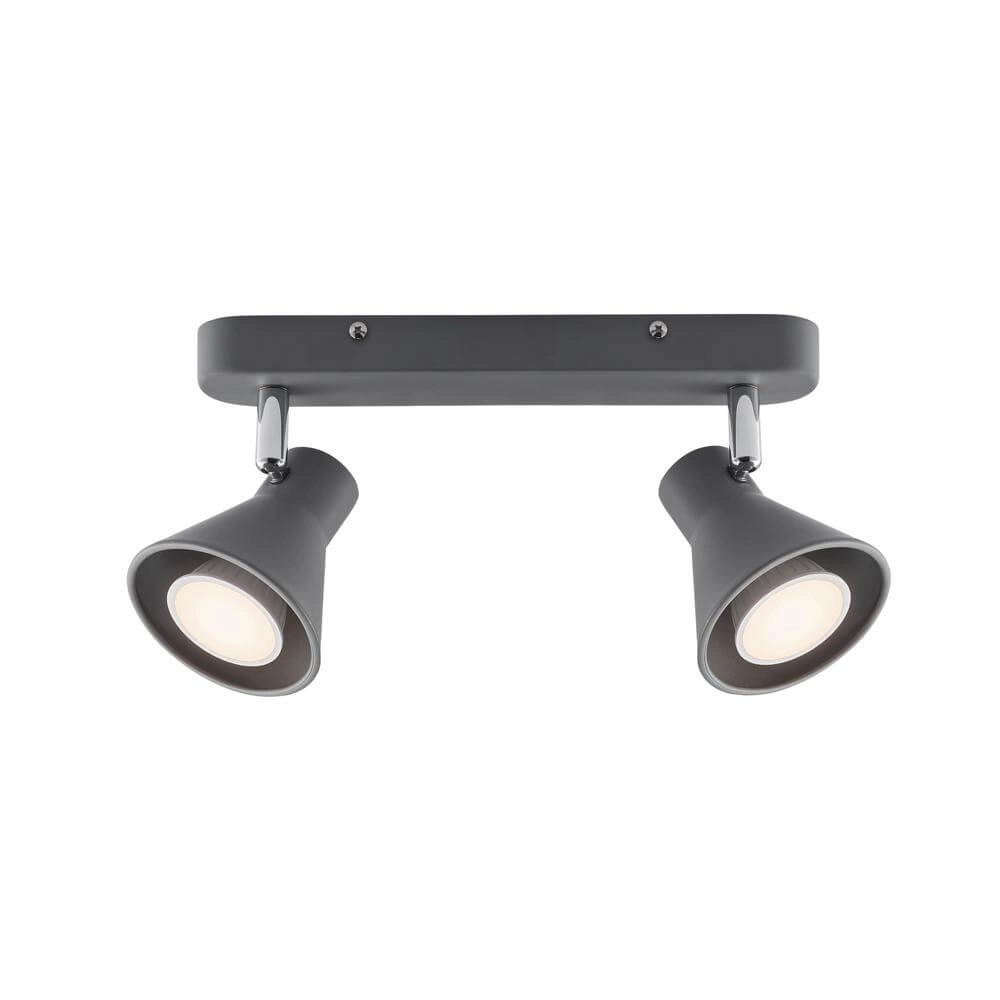 Ceiling lamp Eik 2-light grey