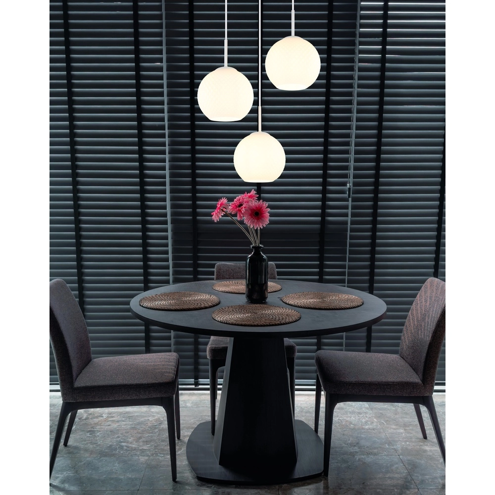 White pendant lamp Andre 3-light design Globo 9007371586462