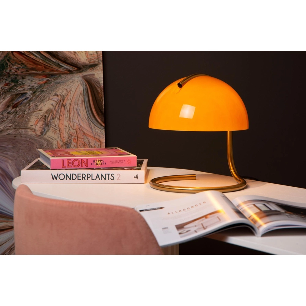 Classic table lamp Cato orange Lucide 5411212460875