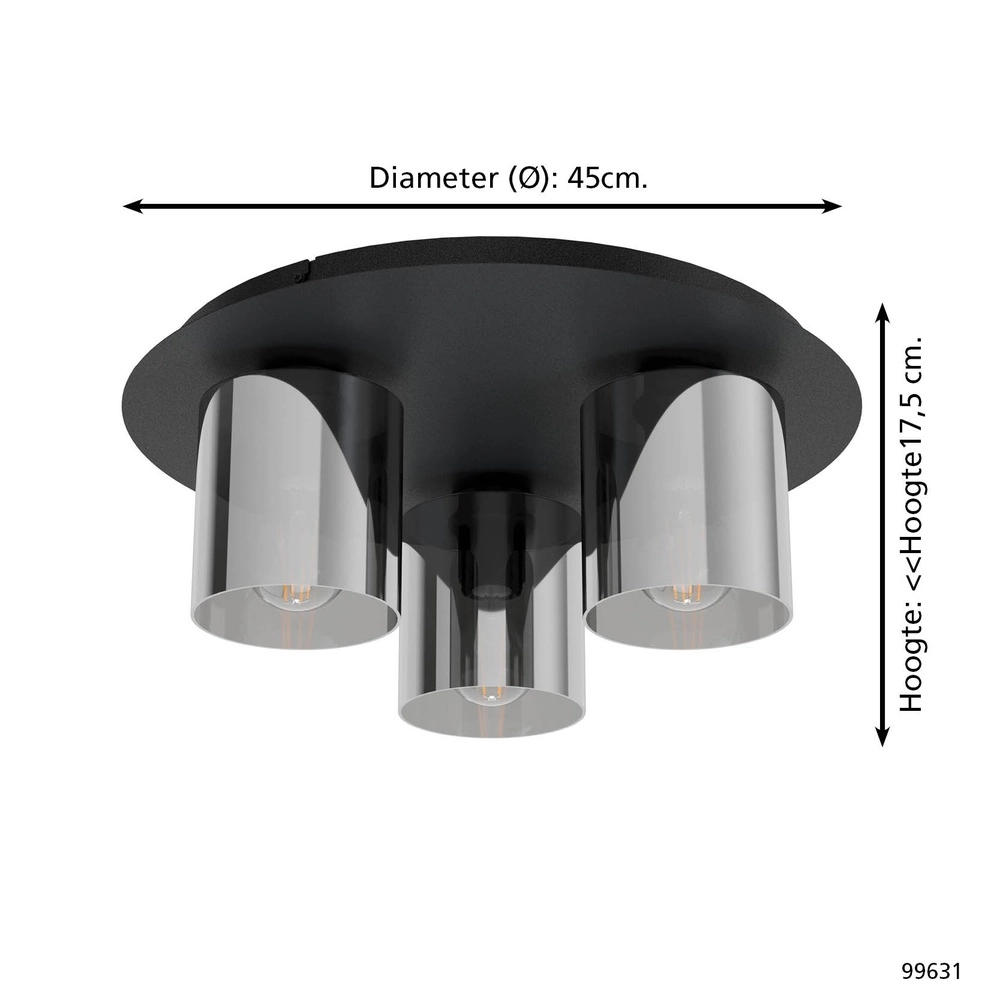 Ceiling lamp Gorosiba 1 Eglo 9002759996314