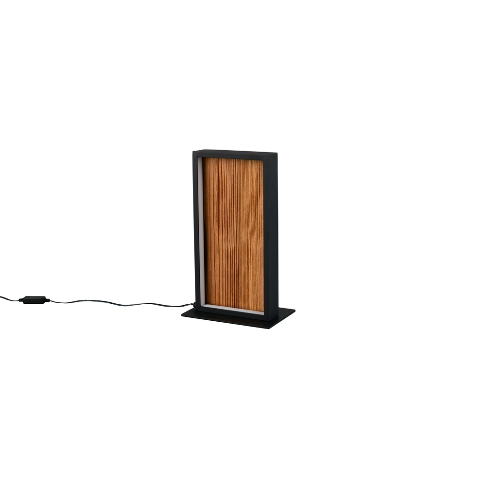 Design table lamp Kalea black with wood Trio 4017807661484