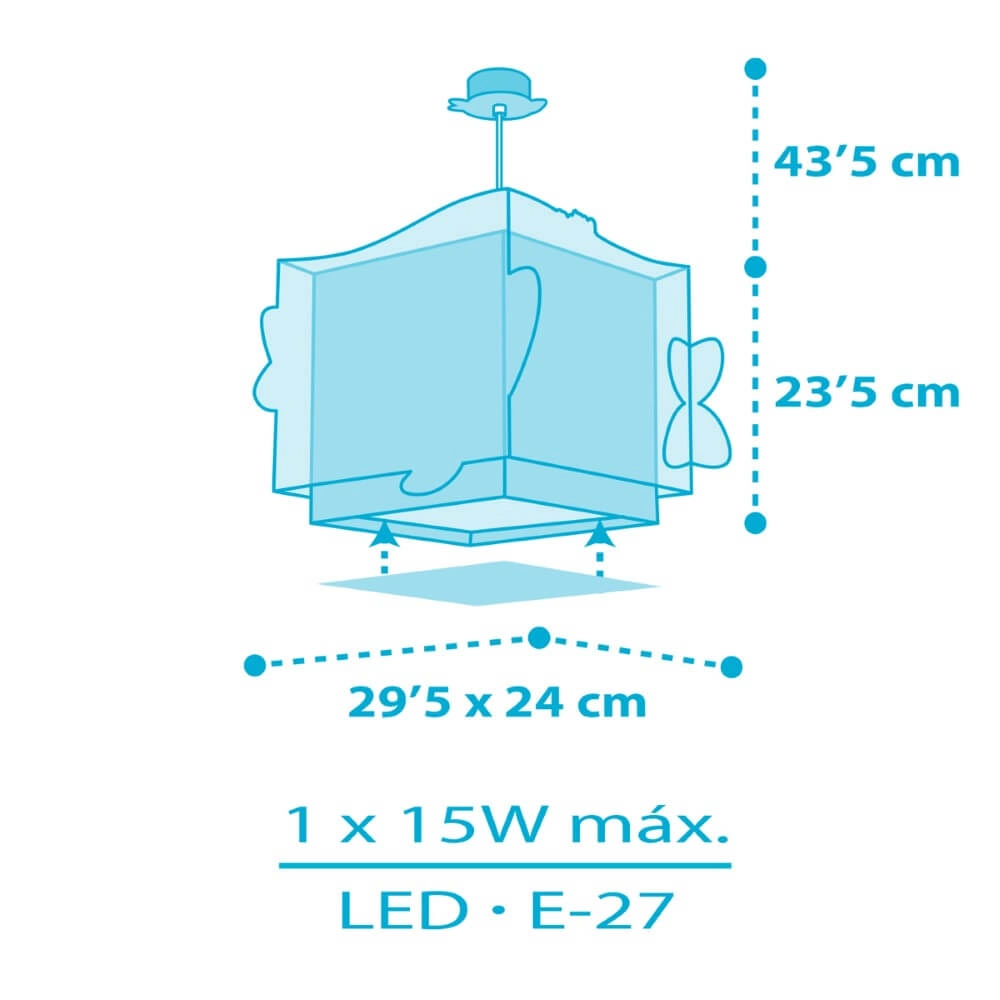 Children's room pendant lamp Little Shark Dalber 8420406634722