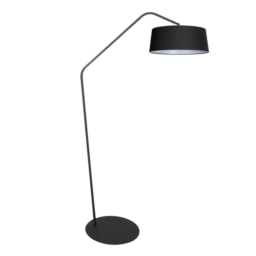 Floor lamp Zig-Zag black with white inside Ø 48cm