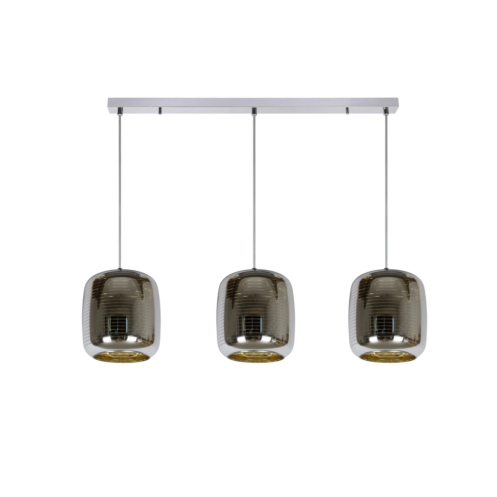 Pendant lamp Eryn Chrome 3-light