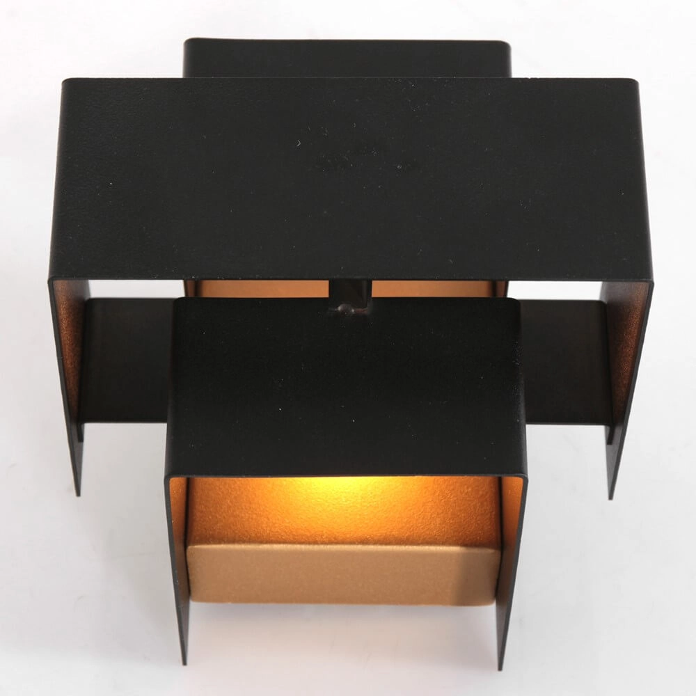 Black wall spotlight Muro square Steinhauer 8712746152708