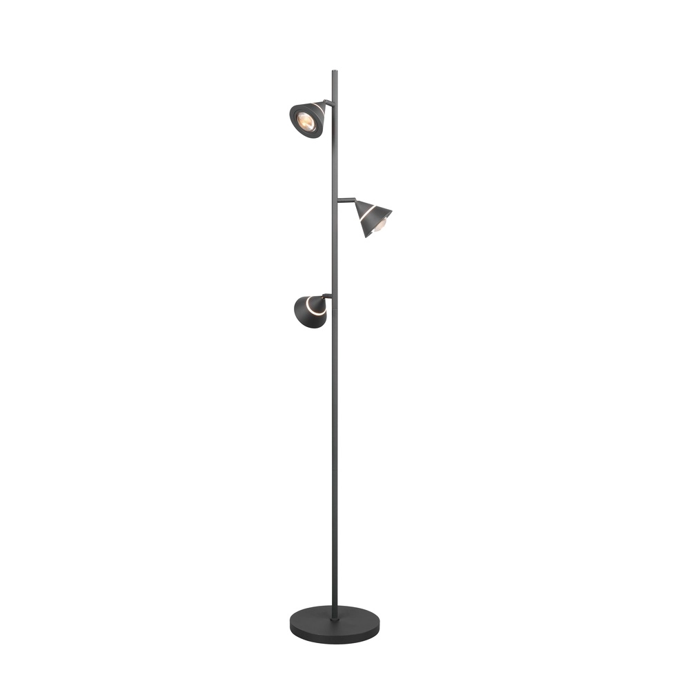 Floor lamp Romeo black Trio 4017807675399