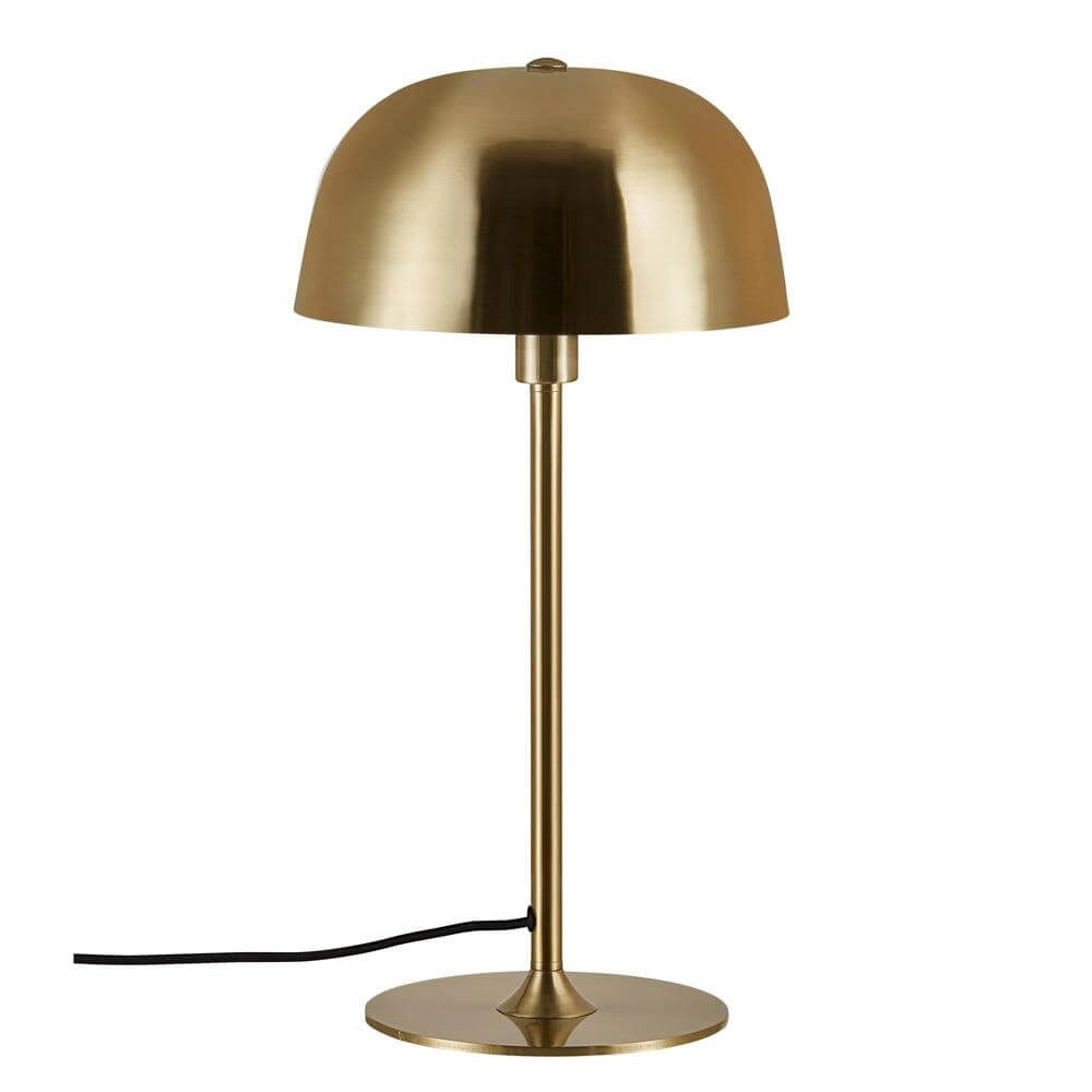 Sleek table lamp Cera brass Ø 24cm Nordlux 5704924001321