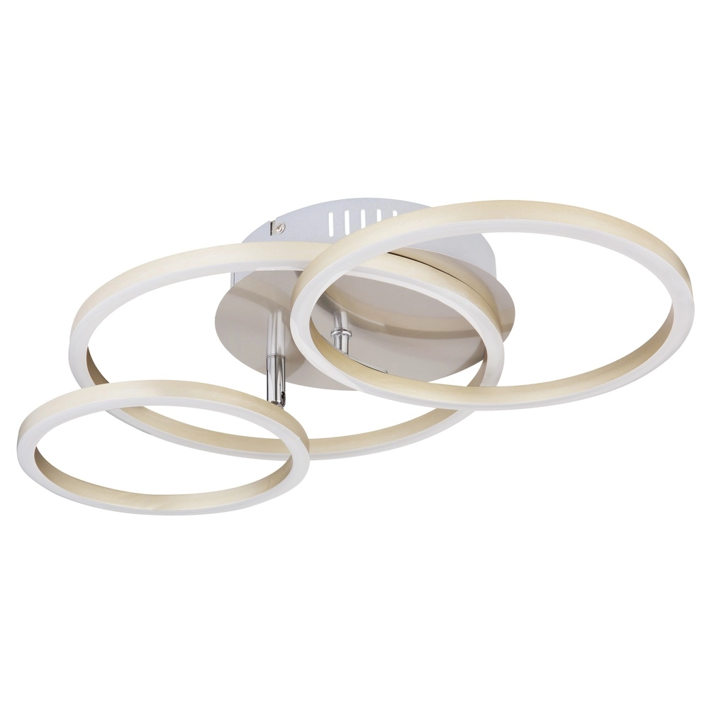 Modern ceiling lamp Kendy 3 rings nickel Globo 9007371407743