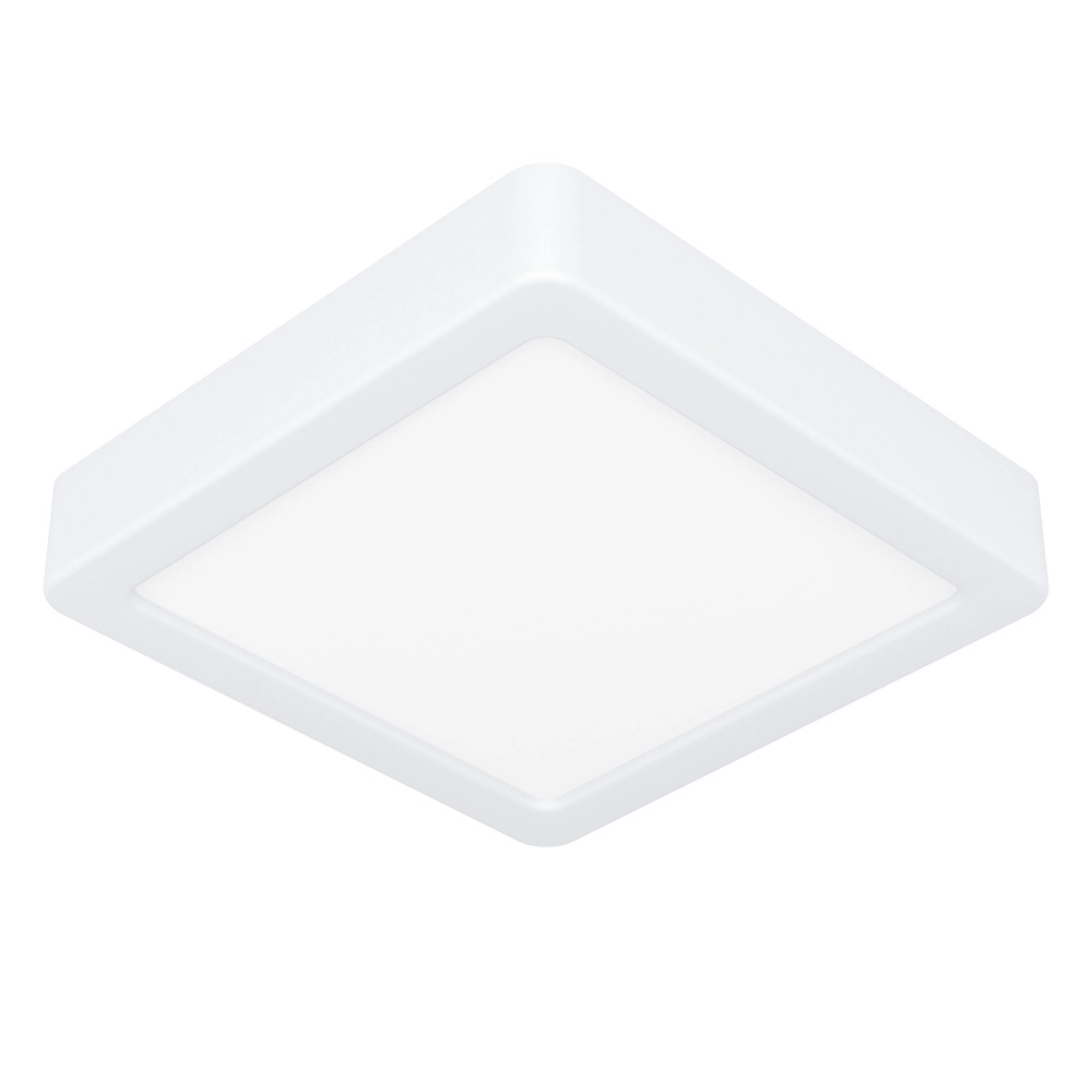 Ceiling light IP44 Fueva 6 Square - White - 15x15cm