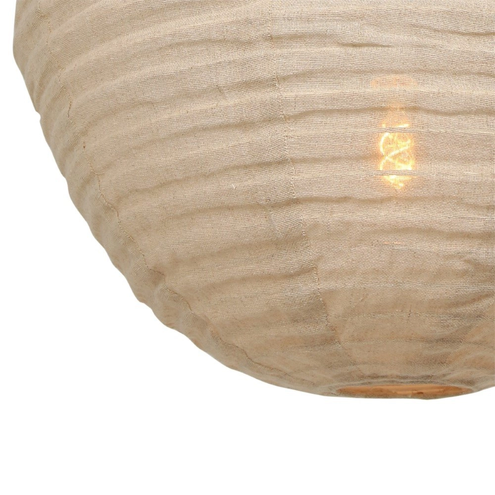 Pendant lamp Bangalore Ø 70cm black with light brown Steinhauer 8712746127935