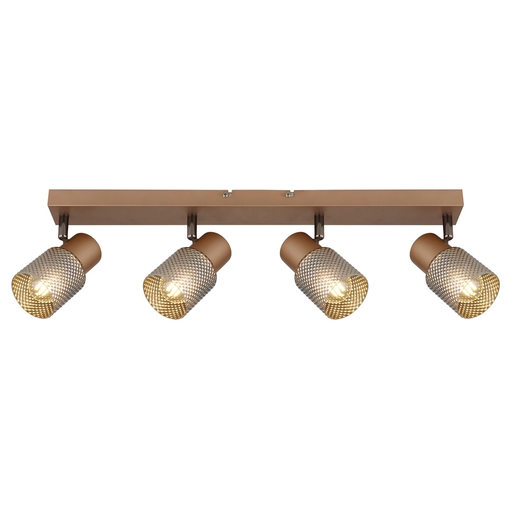 Ceiling lamp Satella 4-light coffee brown Globo 9007371465576