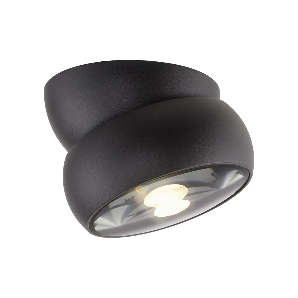 Black surface-mounted spotlight Pure Move Ø 11cm - Led Paul Neuhaus 4012248395745