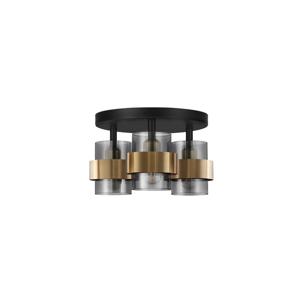 Ceiling lamp Sianna Ø 37cm black with gold Lyora 5212017445452