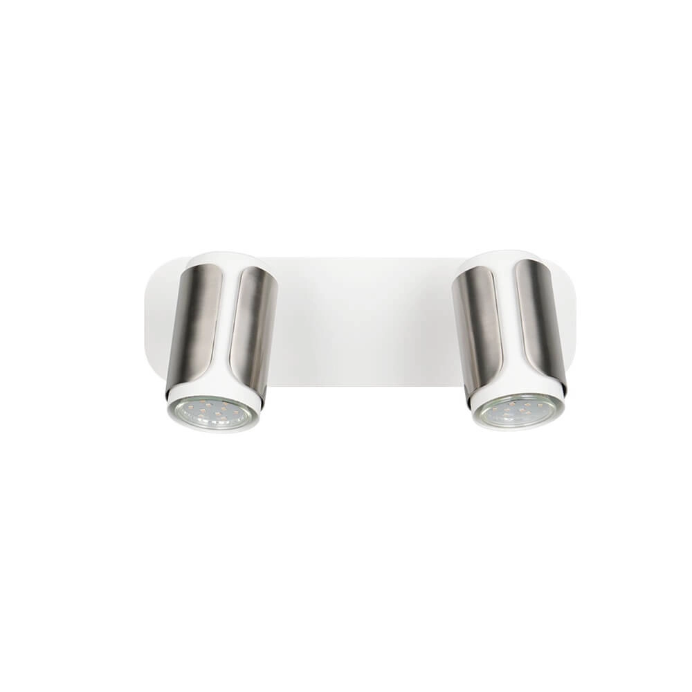 2-light surface-mounted spotlight Gillan nickel with white Trio 4017807640472