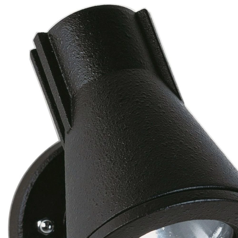 Black outdoor wall spotlight Orientable 10cm Albert 4007235621532