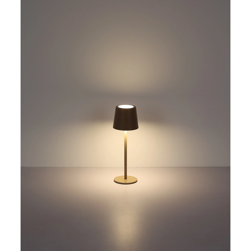 Modern table lamp Vancouver Sand Brown Rechargeable Globo 9007371525478