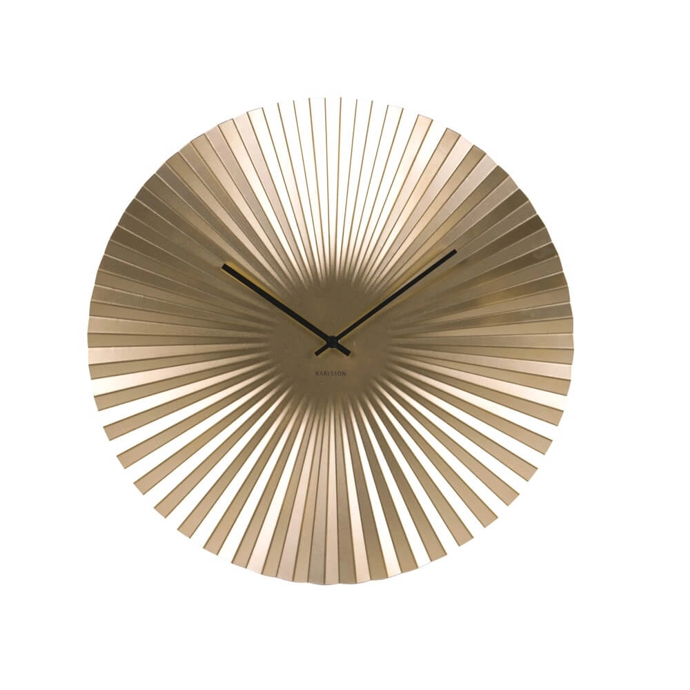 Wall clock Sensu XL gold - Ø 50cm