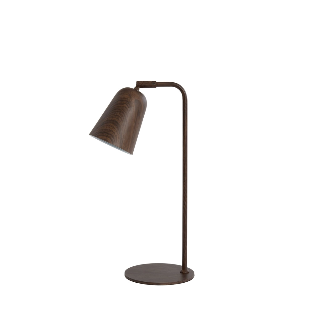 Desk lamp Salomo with walnut wood look Light & Living 8717807757137