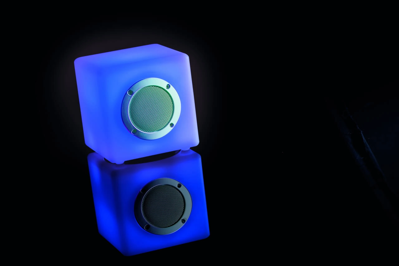 Table lamp Cube 15 RGB with speaker GardenLights 5907800857511