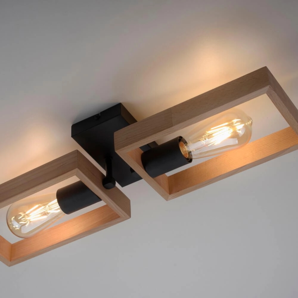Country ceiling lamp Franky 2-light Just Light 4043689983116
