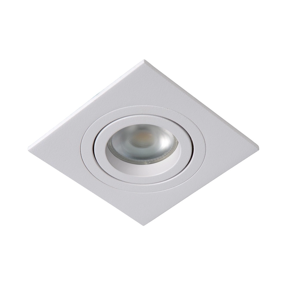 Recessed spotlight Tube square white