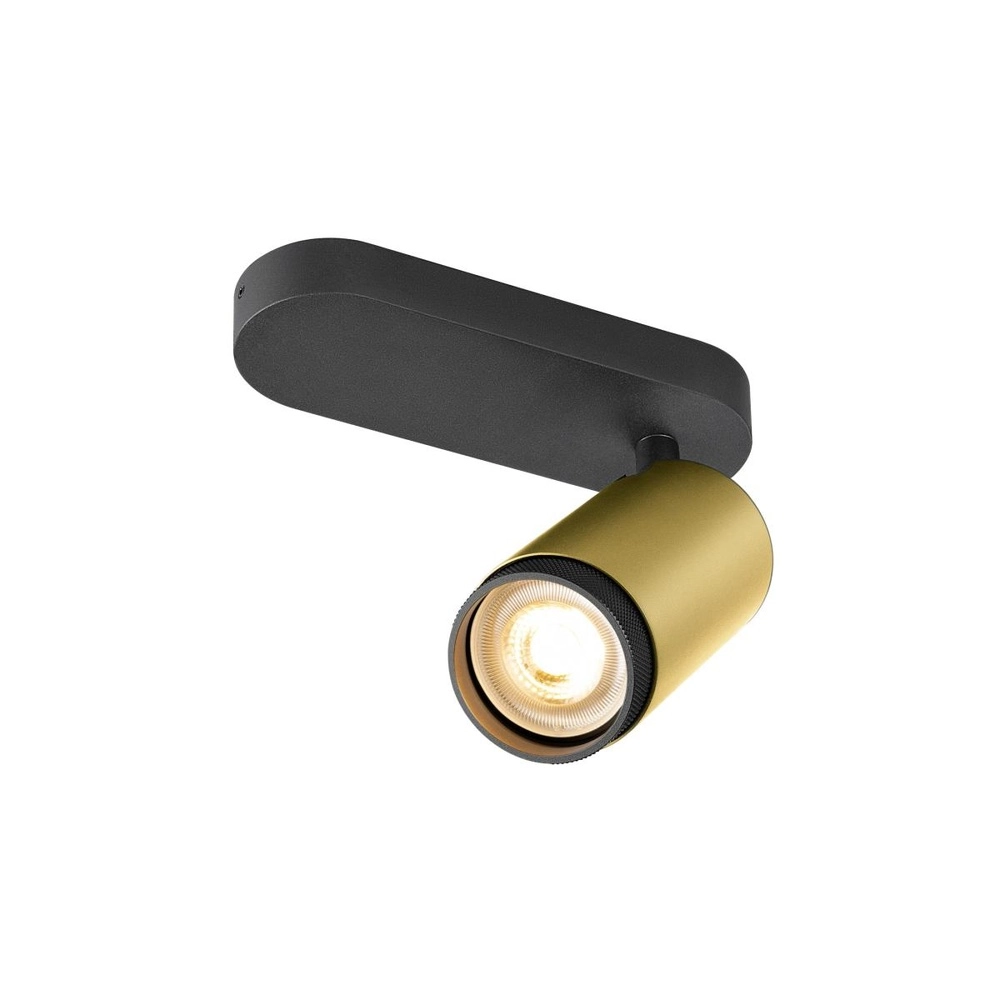 Surface-mounted spot Grip! L Gold with black ring SLV 4024163304412