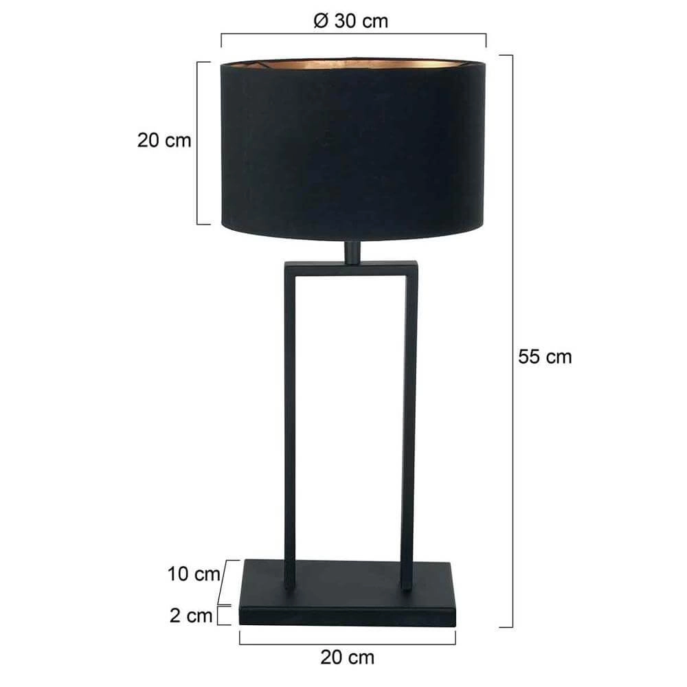 Table lamp Stang black Steinhauer 8712746175660