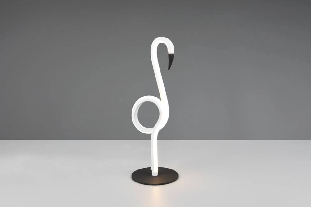 White flamingo LED table lamp Ingo